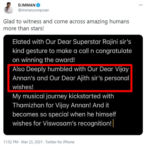 imman-tweet-about-vijay-wishes-for-viswasam